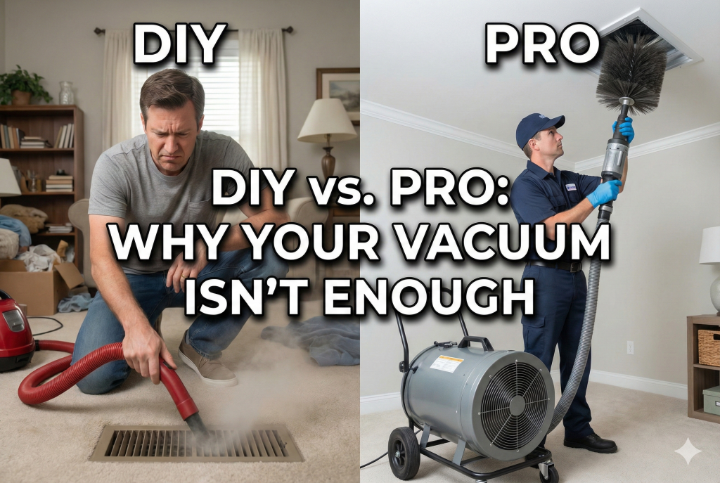 DIY Air Duct Cleaning vs Professional