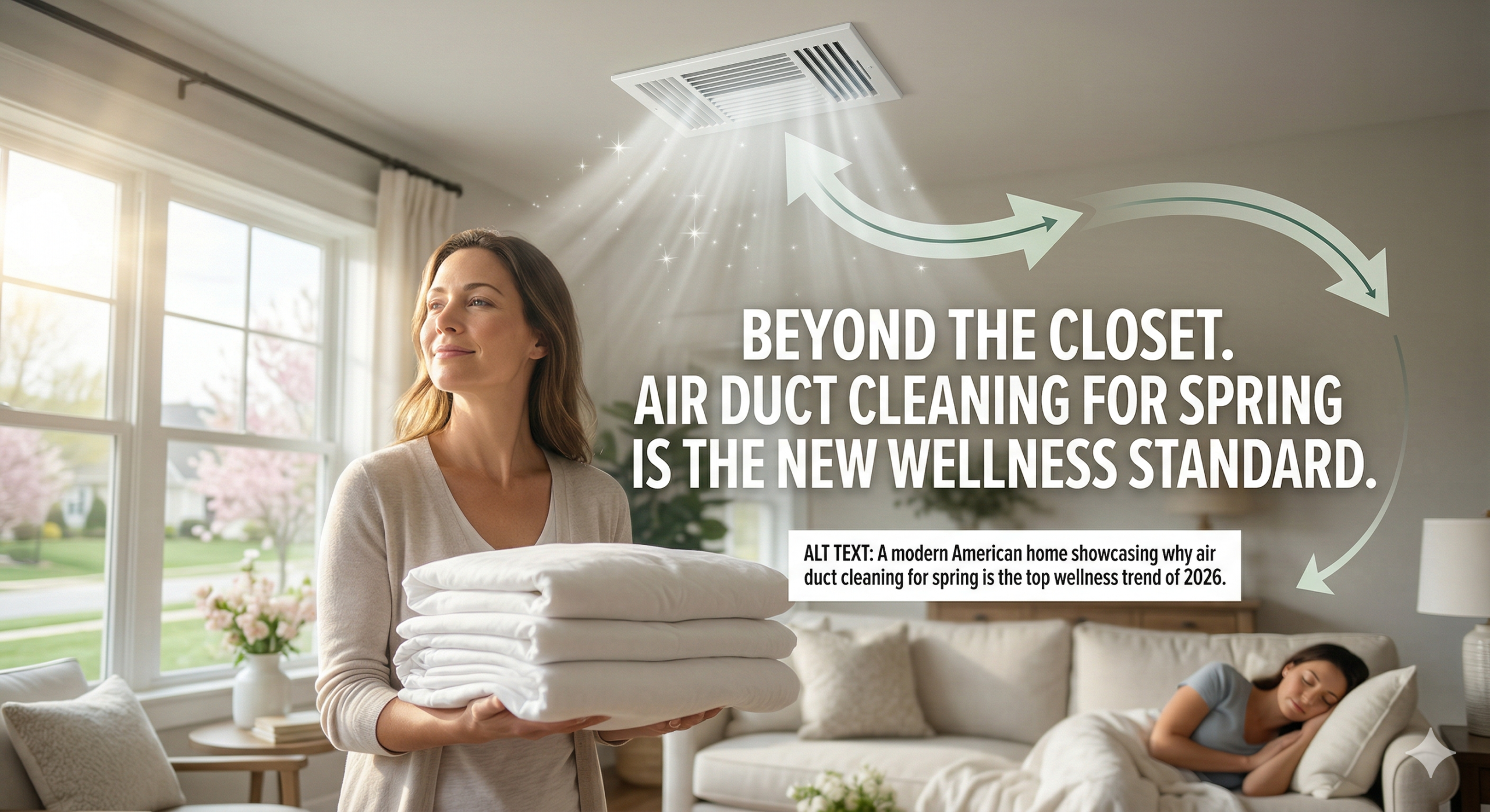 Air duct cleaning for spring