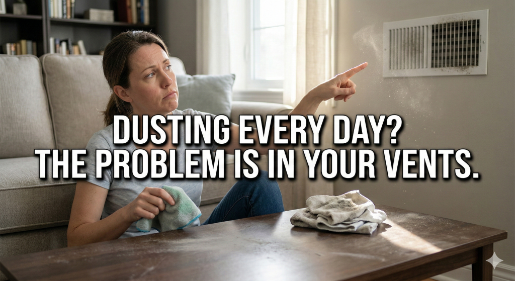 air duct cleaning to reduce dust