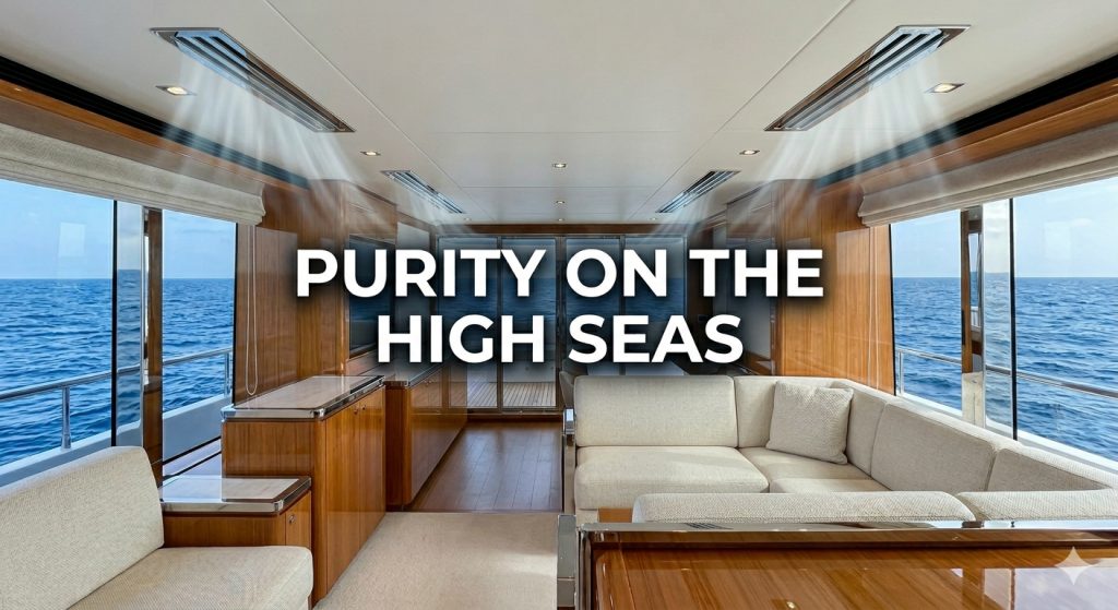 Luxury yacht air duct cleaning