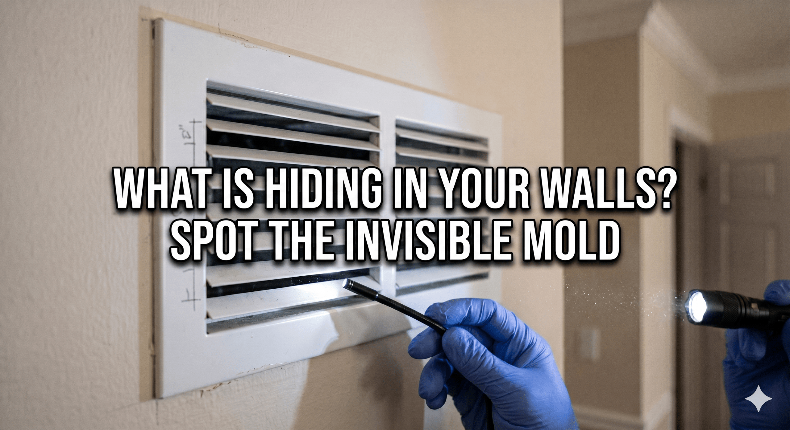 signs of mold behind drywall