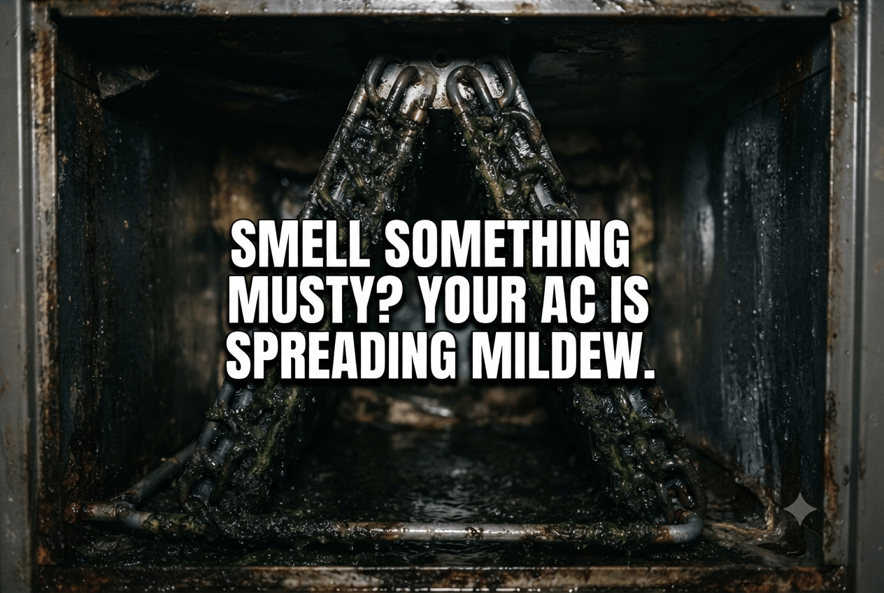 mildew smell in air conditioner