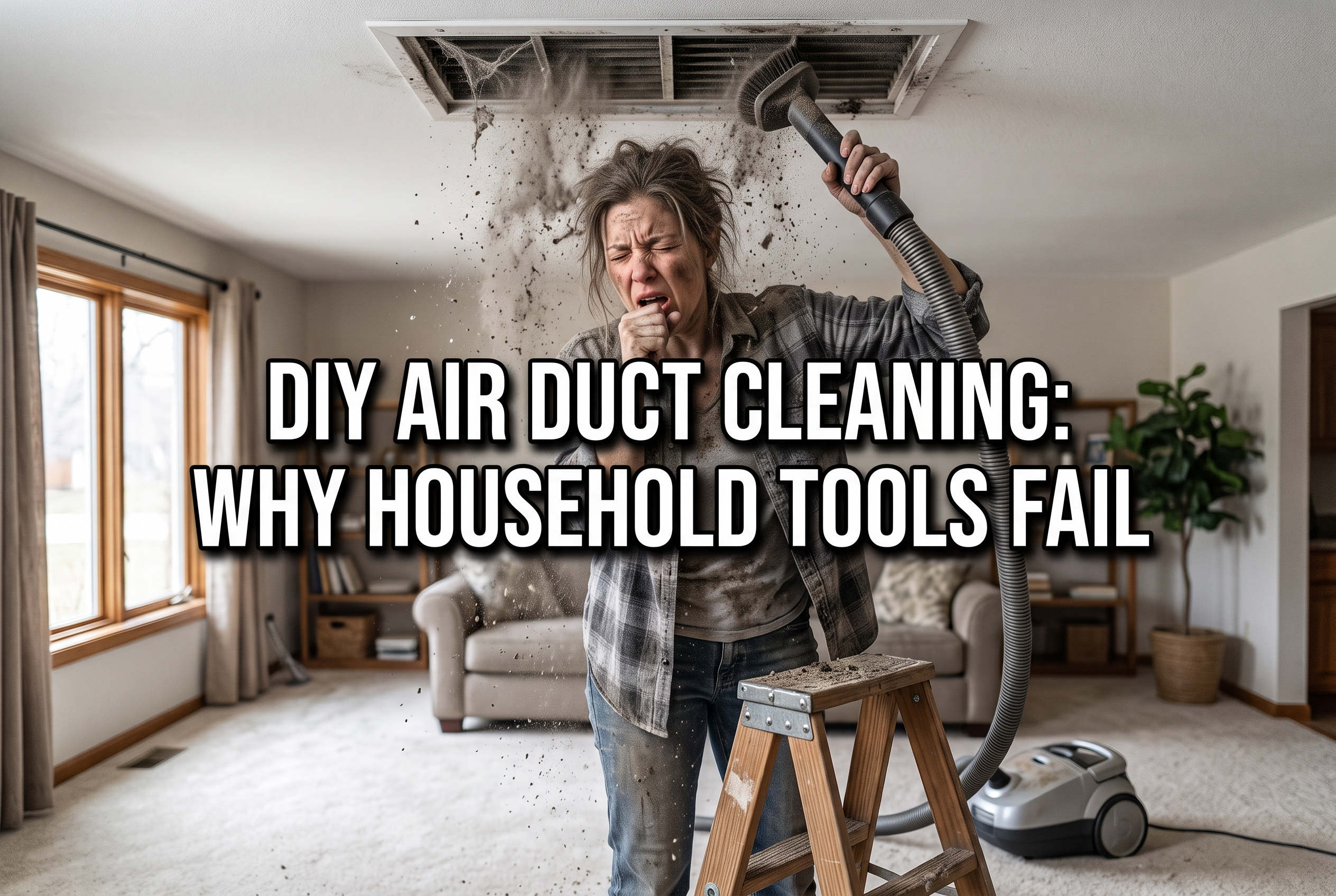DIY air duct cleaning