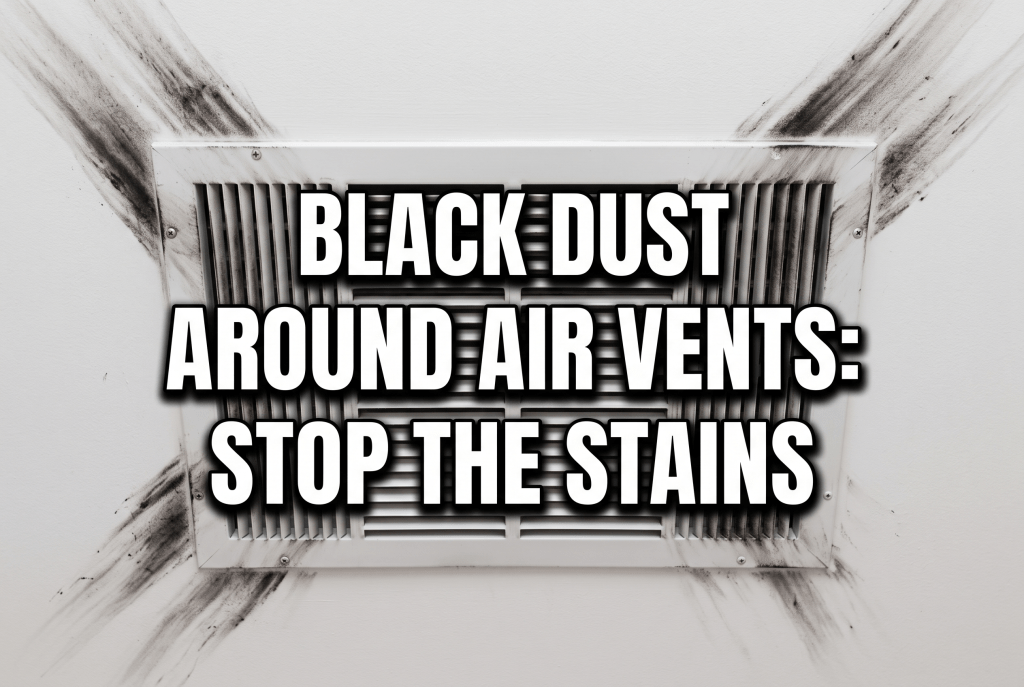 black dust around air vents