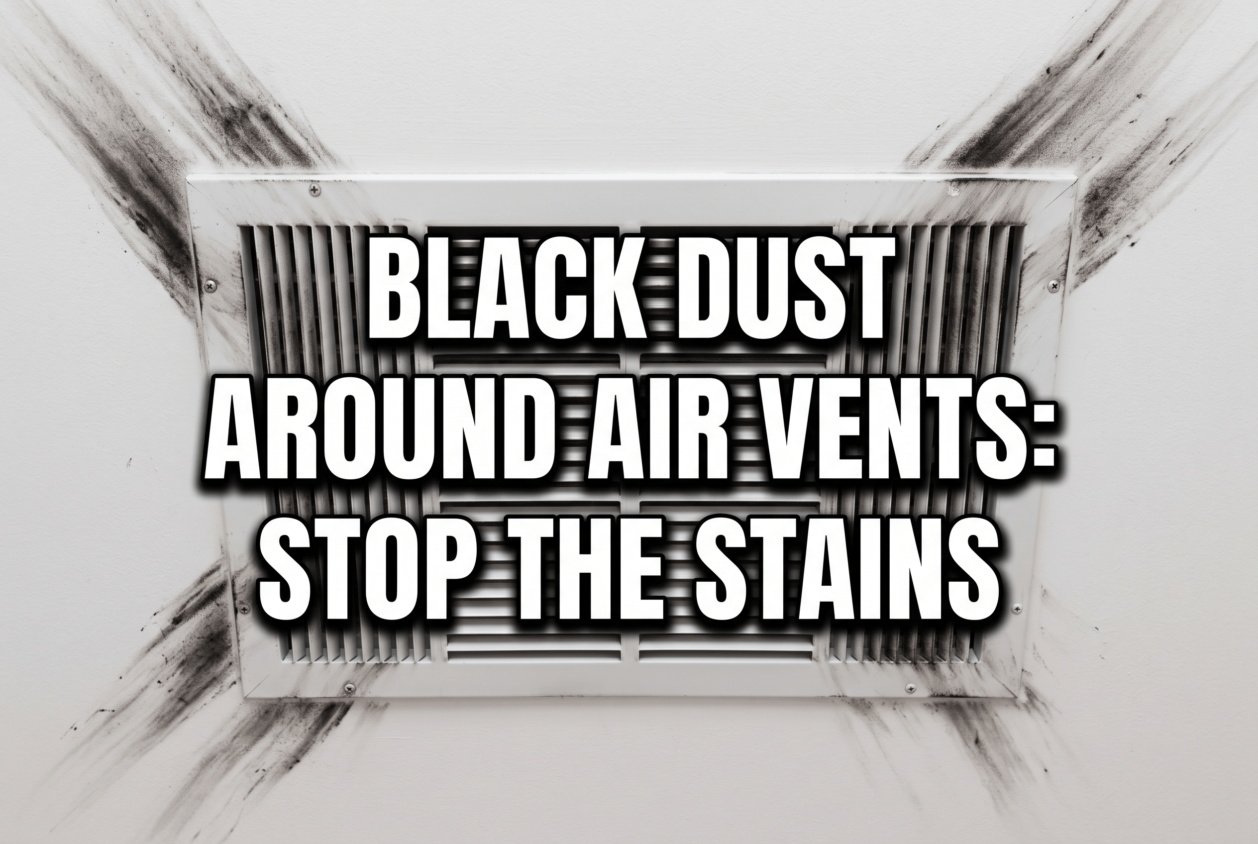 black dust around air vents