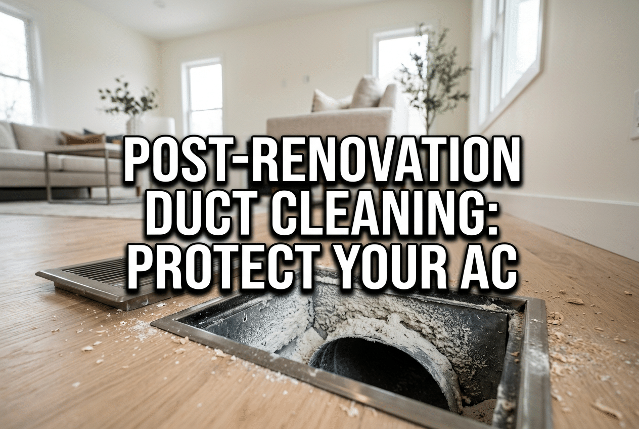 Post renovation duct cleaning